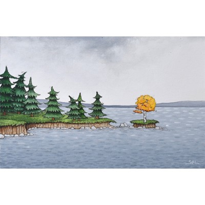 Cartes de souhaits, collection « Le bouleau jaune »