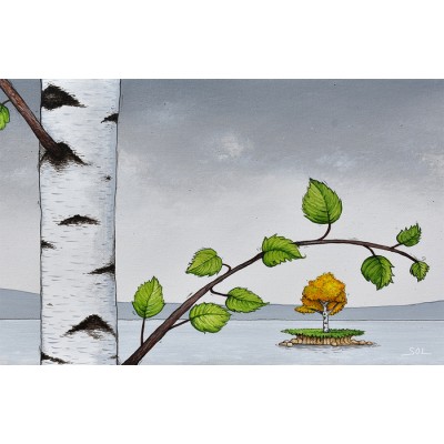 Cartes de souhaits, collection « Le bouleau jaune »