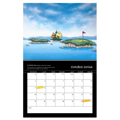 Calendrier 2026 de Marie-Sol St-Onge