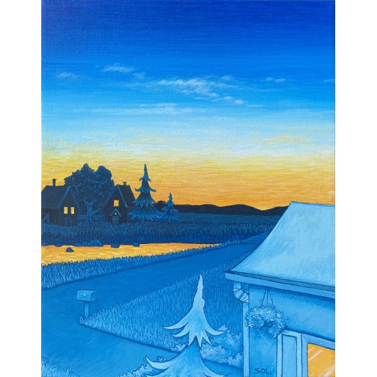 Oeuvre originale "L'autre rive" de Marie-Sol St-Onge