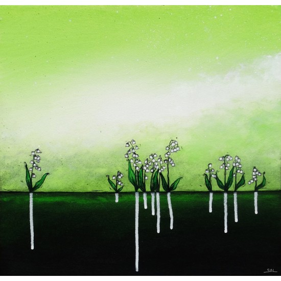 Reproduction de la toile "Muguet" de Marie-Sol St-Onge