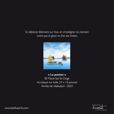 Cahier d'écriture "Le ponton" de Marie-Sol St-Onge