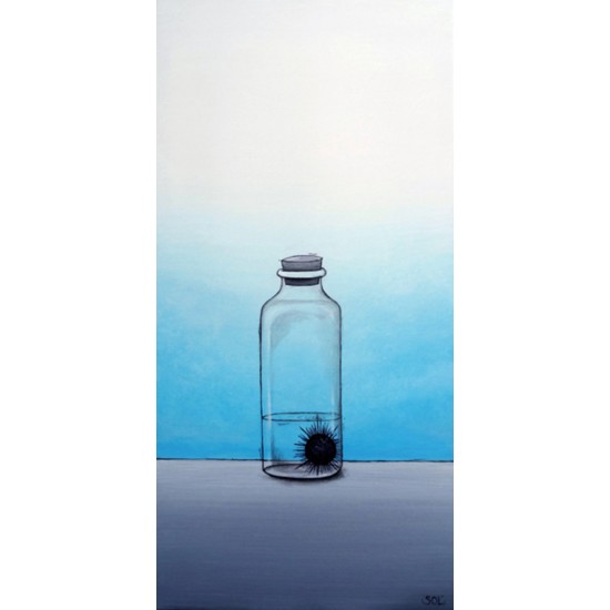 Reproduction de la toile "L'oursin noir" de Marie-Sol St-Onge