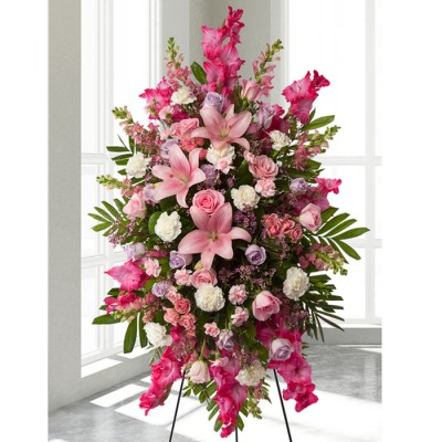 Gerbe funéraire Pink Adoration