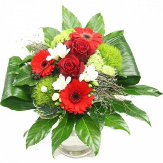 Bouquet de fleurs Sizzling Red