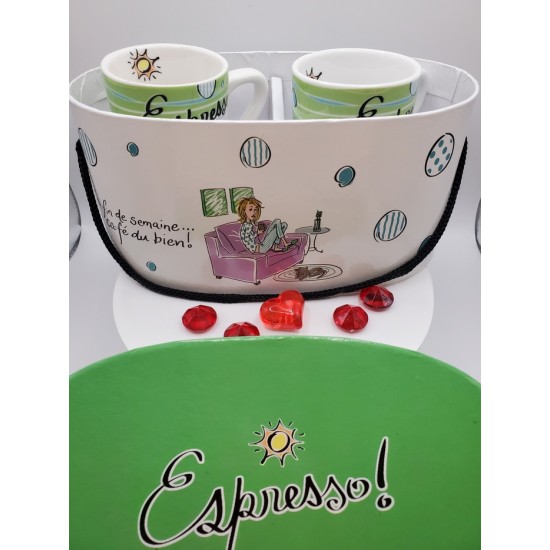 Cadeau Amour Duo Tasses Espresso