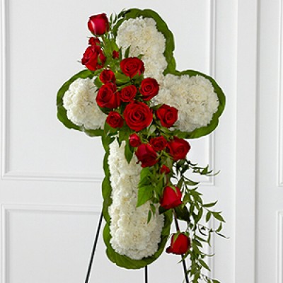 Croix funéraire Floral Sensitivity