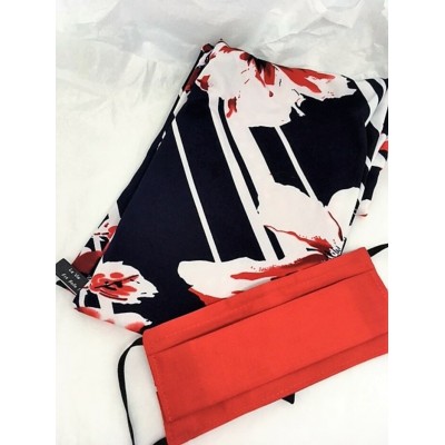 Foulard et couvre-visage Marine rouge blanc