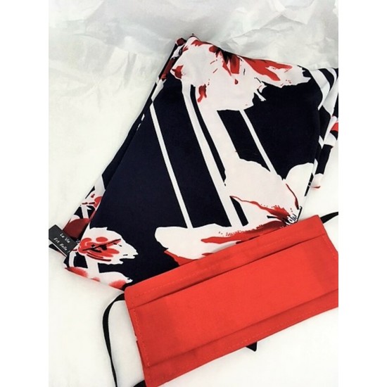 Foulard et couvre-visage Marine rouge blanc