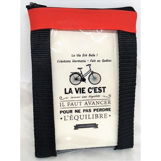 Sac de guidon pour vélo - rouge 