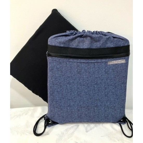 Coussin confort et sac de transport - Bleu 