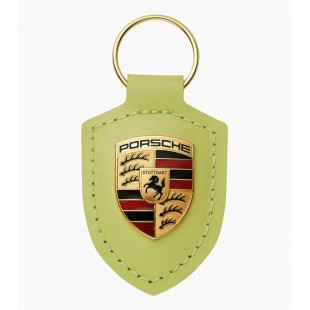 Porte-clés écusson Porsche –  Jaune Cartagena