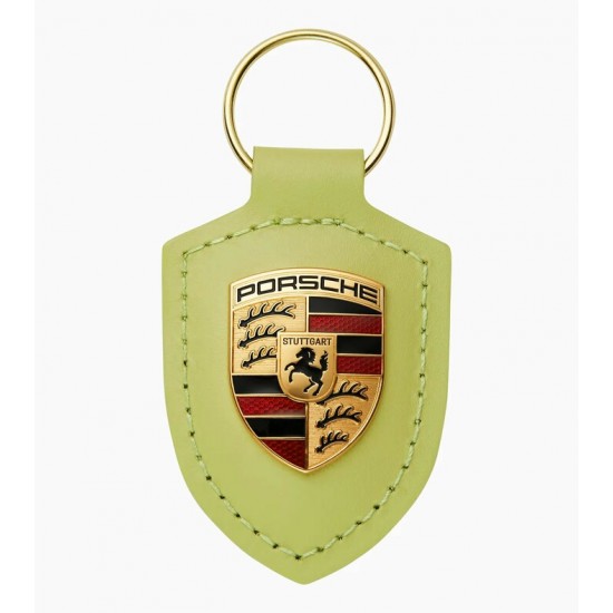 Porte-clés écusson Porsche –  Jaune Cartagena