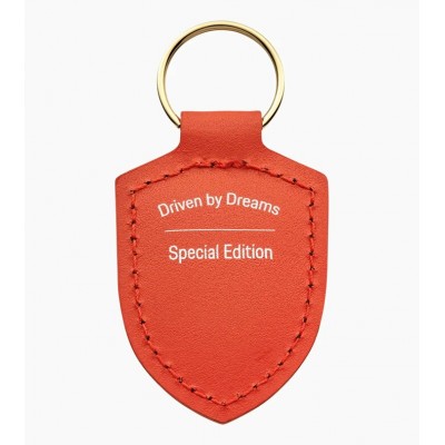 Porte-clés écusson Porsche  - Orange Lave