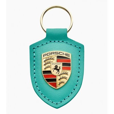 Porte-clés écusson Porsche - Vert Menthe