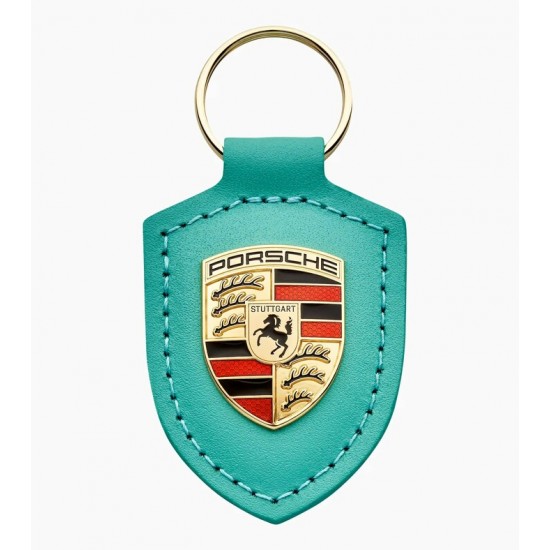 Porte-clés écusson Porsche - Vert Menthe