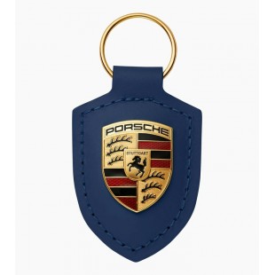 Porte-clés écusson Porsche  - Bleu