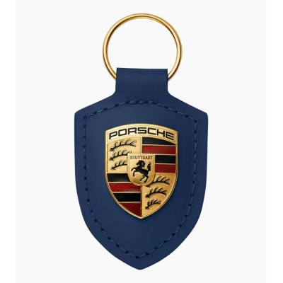 Porte-clés écusson Porsche  - Bleu