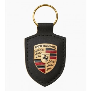 Porte-clés écusson Porsche  - Noir