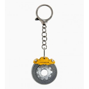 Porte-clés Porsche  - Disque de frein jaune