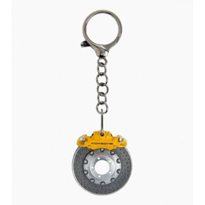 Porte-clés Porsche  - Disque de frein jaune