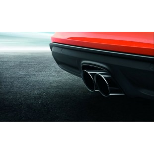 Échappement sport / avec embouts Noir chrome