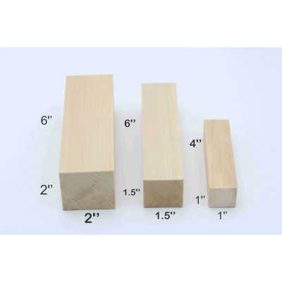 Kit de bloc de bois pour sculture en tillieul