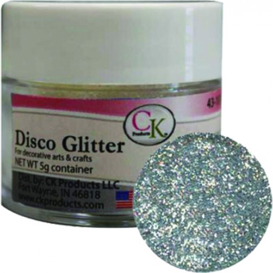 Poudre disco argent