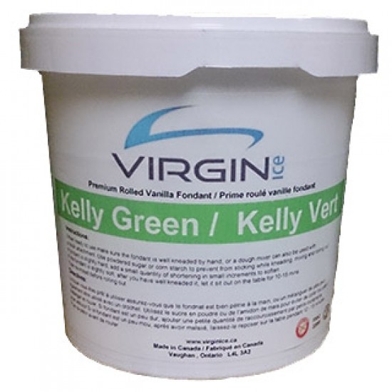 Fondant Virgin ice 2 lbs vert kelly