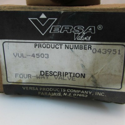 Versa VUL-4503-valve directionnelle Pneumatique 4-3 Manuelle