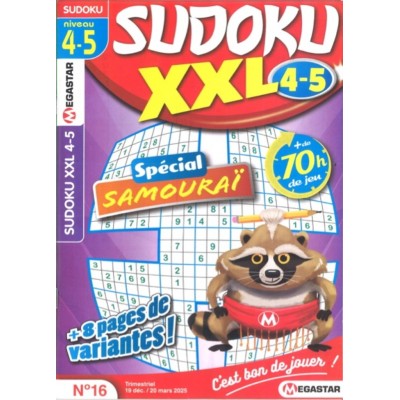SUDOKU XXL NIVEAU 4 - 5 