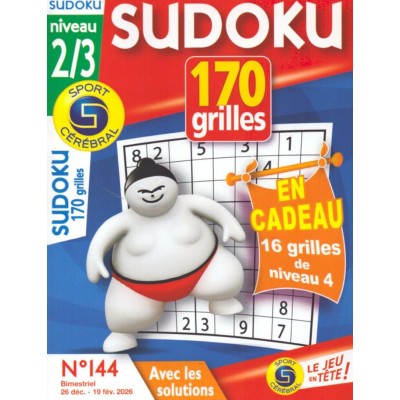 SC SUDOKU 170 GRILLES NIVEAU 2/3