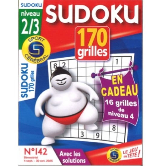 SC SUDOKU 170 GRILLES NIVEAU 2/3