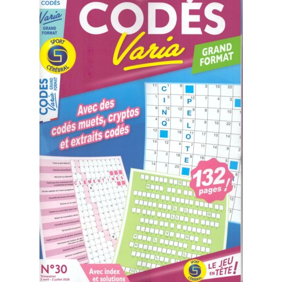 SC CODÉS VARIA GRAND FORMAT