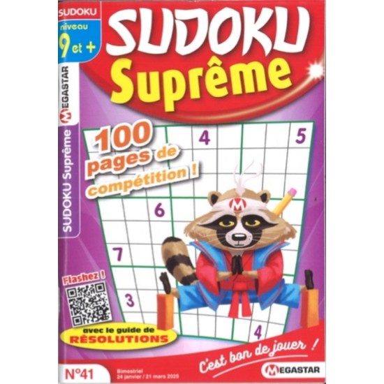 SUDOKU SUPREME NIVEAU 9 ET +