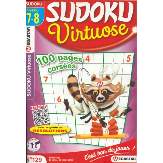 SUDOKU VIRTUOSE  NIVEAU 7 - 8