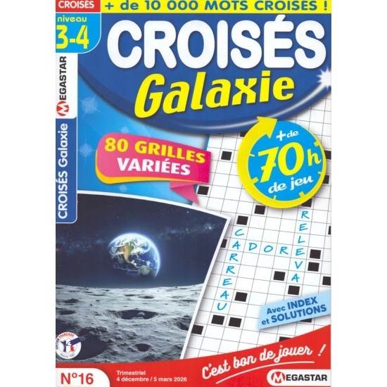 CROISÉS GALAXIE NIVEAU 3-4