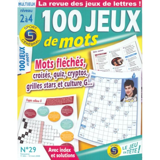 SC 100 JEUX DE MOTS NIVEAU 2 À 4