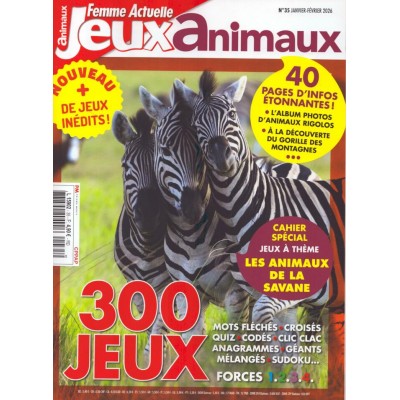 FEMME ACTUELLE JEUX ANIMAUX