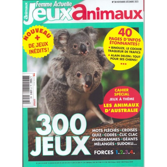 FEMME ACTUELLE JEUX ANIMAUX
