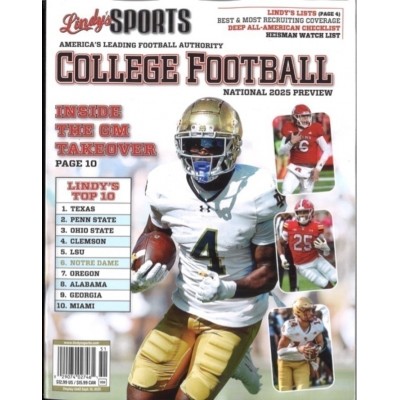 LINDY'S SPORTS COLLEGE FOOTBALL PREVIEW