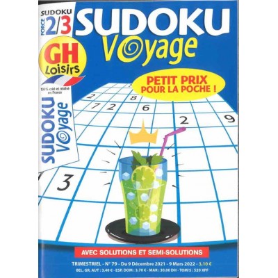GH SUDOKU VOYAGE FORCE 2/3 GH SUDOKU VOYAGE FORCE 2/3