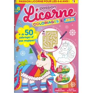 PASSION LICORNE COLORIAGES ET JEUX