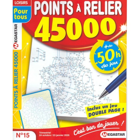 POINTS À RELIER 45 000