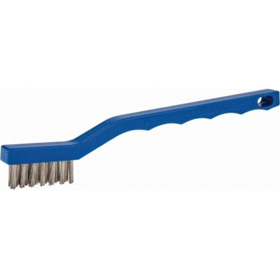 brosse à main inox petite manche plastique