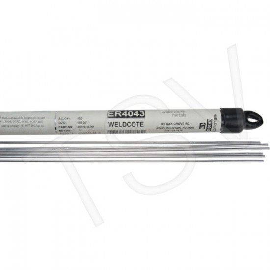 baguette aluminium 4043 3/32 en tube de 1 lb