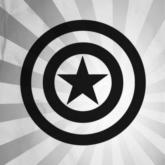  4''  Captain America Shield Décalque Vinyle...