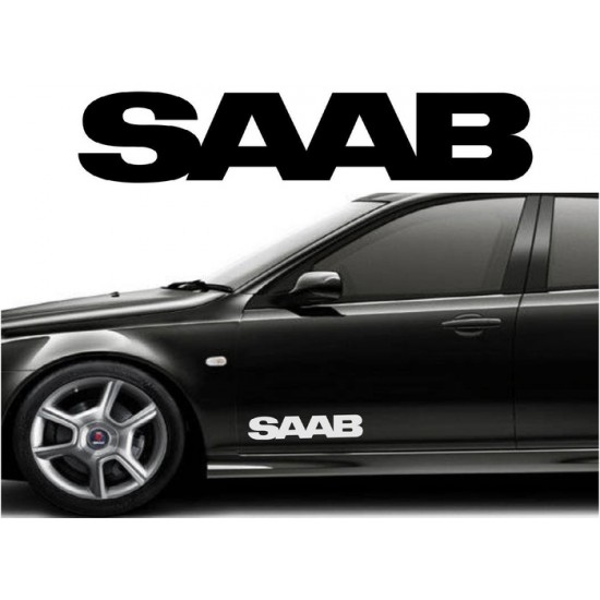  2X 12'' SAAB Décalque Vinyle Achetez en 2 Recevez 3ieme Gratuit