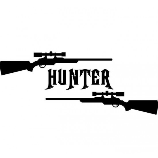  4''  Hunter Décalque Vinyle Achetez en 2 Recevez 3ieme Gratuit