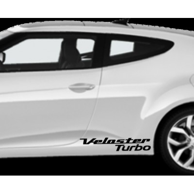  2X  10'' Hyundai Veloster Turbo Décalque Vinyle...